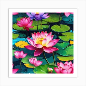 Lotus Flower 28 Art Print