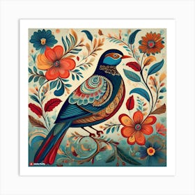 blue bird Art Print