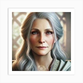 Lady Elira Lysov Portrait Art Print