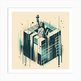 Statue Of Prison Labor Art Print