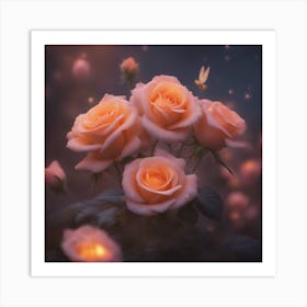 Fairy Roses Art Print