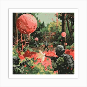 Red Ball Of Blood Art Print