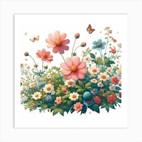 Flower Garden Art Print