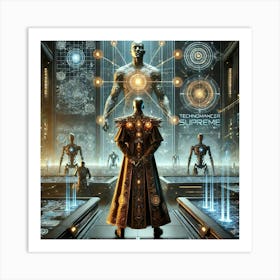 A Science Fiction Depiction Of The Technomancer Su Art Print