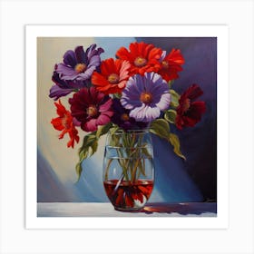 Flowers In A Vase 5 Art Print