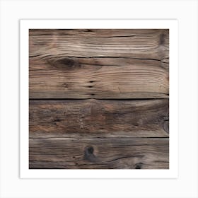 Old Wooden Planks Art Print