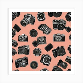 Camera Pattern 1 Art Print