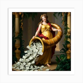 Goddess Of Money4 Art Print