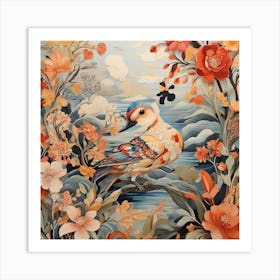 Bird On A Branch Art Print