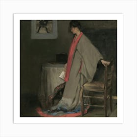 Woman In A Kimono 3 Art Print