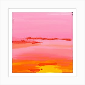 Abstract Sunset Art Print