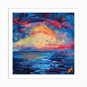 Craiyon 135650 Across The Sky Painting Art Print