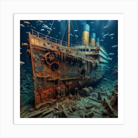 Wreck Of The Titanic 1 Art Print