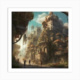 Fantasy City 60 Art Print