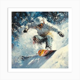 Snowboarder Art 6 Art Print