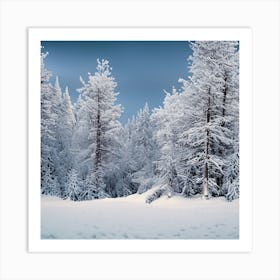 Snowy Forest 7 Art Print