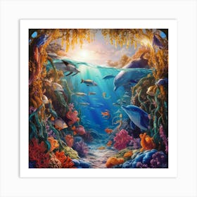 Under The Sea 1 Art Print