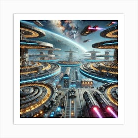 Docking Bays And Shipyards Art Print