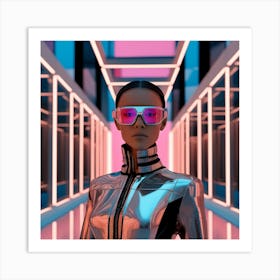 Futuristic Woman 9 Art Print