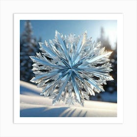 Snow Crystal Art Print