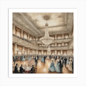 Ballroom Dance art Art Print