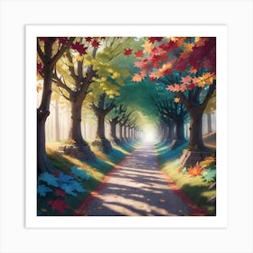 Autumn Path Art Print