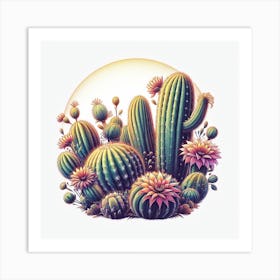 Cactus Garden Art Print