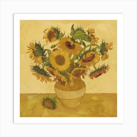 Sunflowers, Vincent Van Gogh (6) Art Print