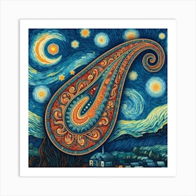 Paisleygogh Art Print