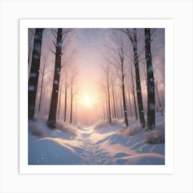 Winter Forest Art Print