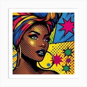 Simisola Pop African Woman Art Print