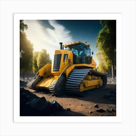 Buldozer Park (5) Art Print