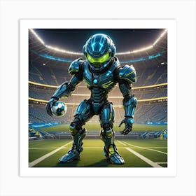 Alien Soccer Player 1 Art Print