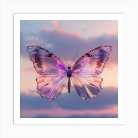 Butterfly In The Sky Art Print