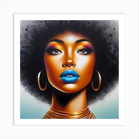 Afro Girl 1 Art Print