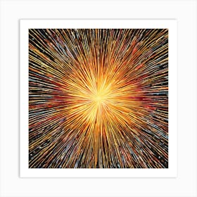 Burst Of Light Art Print