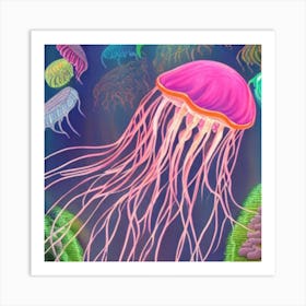 Jellyfish Art Print