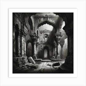 Ruins Of A Temple Art Print