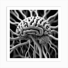 Brain And Nerves Art Print