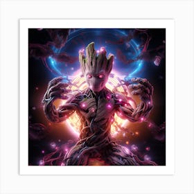 Guardians Of The Galaxy Groot 3 Art Print