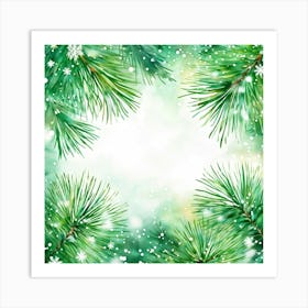 A Watercolour Style Depiction Of A Festive Environment Weaving Together Elements Of Magic And Celeb (4) 1 Art Print