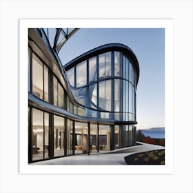 Curved Glass House Art Print