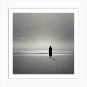 Man On The Beach Art Print