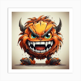 Cartoon Monster Art Print