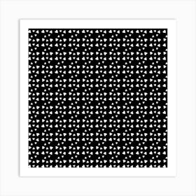 Black And White Dots Art Print