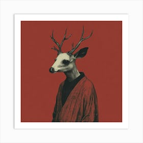 Deer Head 4 Art Print