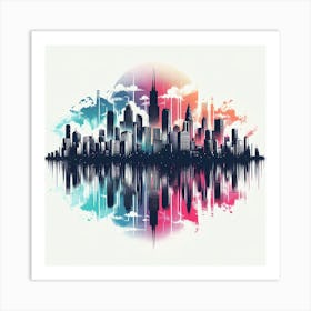 New York City Skyline 20 Art Print