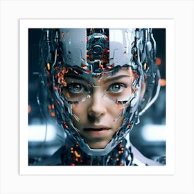 Cyborg Woman 118 Art Print