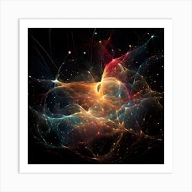 String Theory According To Ai By Csaba Fikker For Ai Art Depot 3 Art Print