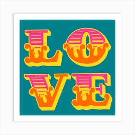 Love Square Art Print